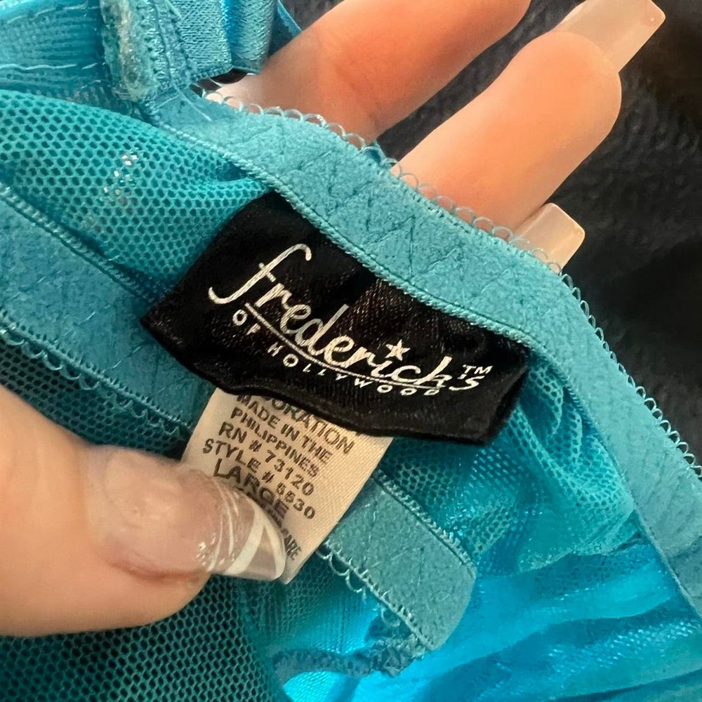 Fredricks of hollywood teal bustier - Picture 4 of 4